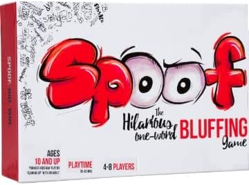 Spoof Family Party Bluffing Board Game - Funny and Great for Groups Ages 8 and Up - 3-8 Players