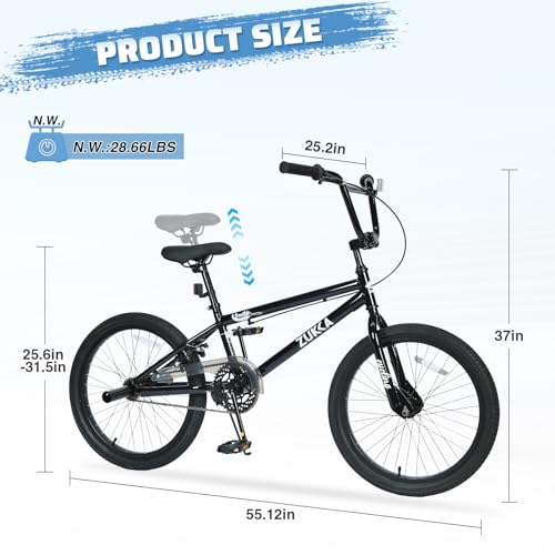 Freestyle Kids Bike, 20Inch Children Bicycle for Boys Girls,