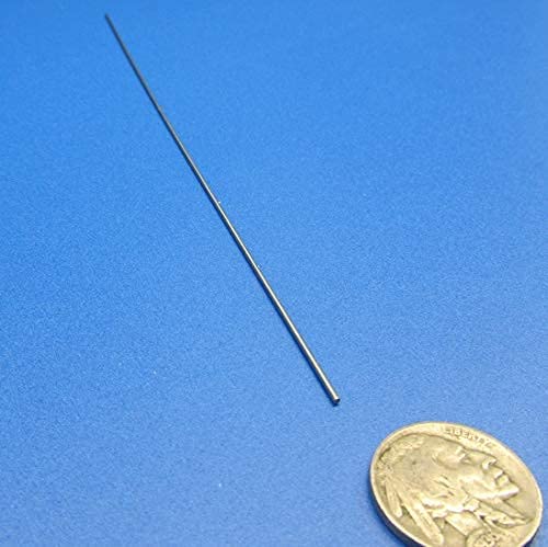 316 Stainless Steel Hardened Shaft 1mm Diameter x 200mm Long 5 pcs