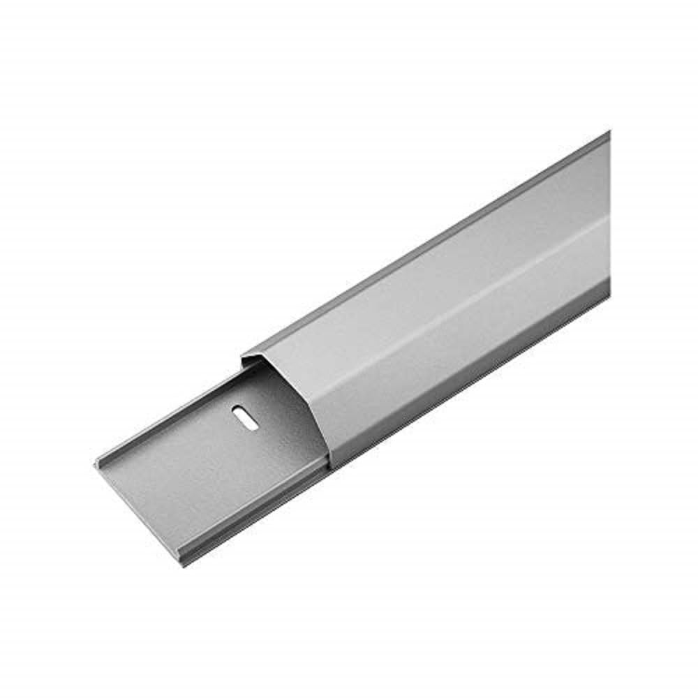 Goobay 90668 Halbrunder Aluminium-Kabelkanal 50 mm