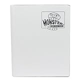 Monster Binder - 4 Pocket Matte White Album with White Pages (Limited Edition) - Holds 160 Yugioh, Magic, and Pokemon Cards