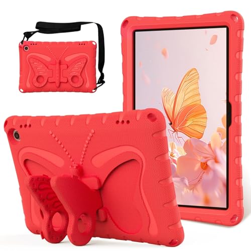 Housse Fire HD 10 2023 papillon rouge, le cadeau d'anniversaire utile pour enfant
