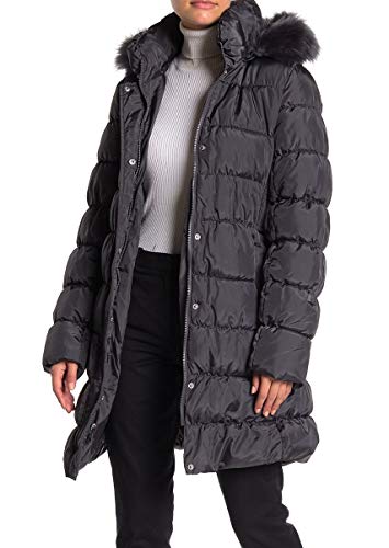 VIA SPIGA 3/4 Belted Ruched Puffer Black MD