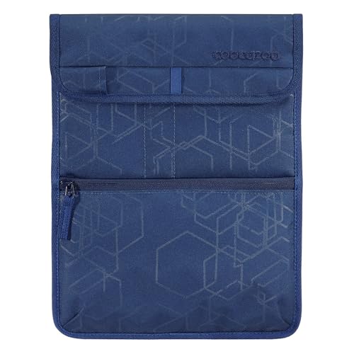 coocazoo Tablet-/Laptoptasche, Blue, für Laptop/Notebook/Tablet bis 14 Zoll, Größe L, kompakt, Rundumschutz, Reißverschluss & Tragegriff, Stiftehalterung, Organizerfächer, wasserabweisend