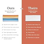 Nomadix Original Towel - Perfect for Beach, Pool, Travel, Camping, Yoga - Made with Recycled Materials - Super Absorbent - Sand Resistant - Stripes Retro - 72.5" x 30" - Image 5