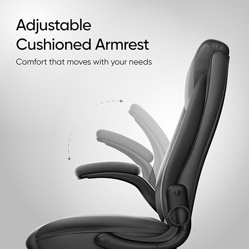 Image of Frido 3D Posture Plus Ergonomic Chair | Adjustable Lumbar Support & 135 Recline | For Lumbar Pain & Posture Correction | Leather Chairs For Office Work, Home, Gaming | 150 kg Capacity (Premium Black)
