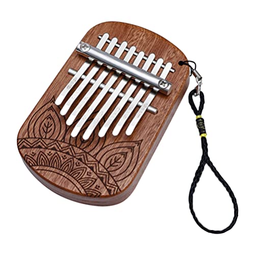 MILISTEN Kalimba Thumb Pequeno Piano 8 Teclas Madeira Dedo Piano Instrumento Musical