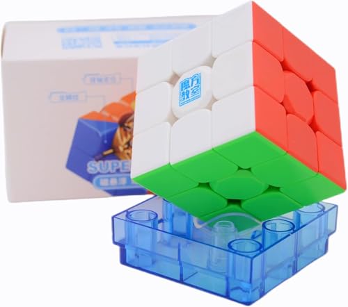 Image of HAWKISTER Moyu Super Rs3M 2022 3X3 Magnetic Core Ball-Core Positioning Speed Cube, Moyu Rs3 M Maglev Professional Stickerless Speed Cube, (Super Rs 3M Ball-Core + Maglev Version), For Kid,Multicolor