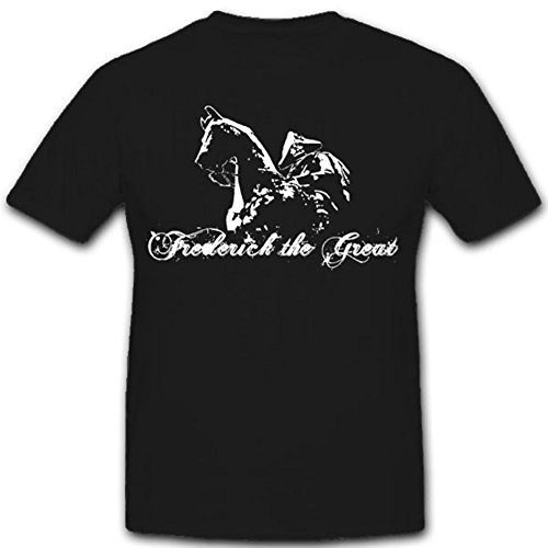 T-shirt noir grande taille Friedrich II Allemagne