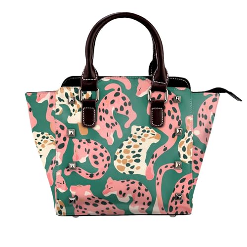 Sac à bandoulière léopard abstrait modulable pour changer de style du bureau aux soirées