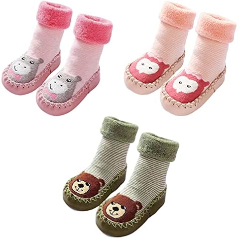 FedMois Baby Winter Thermal Slipper Socks Cover