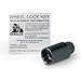Gorilla Automotive 71621NBC Acorn Black Chrome Wheel Locks (12mm x 1.25 Thread Size) - Pack of 4