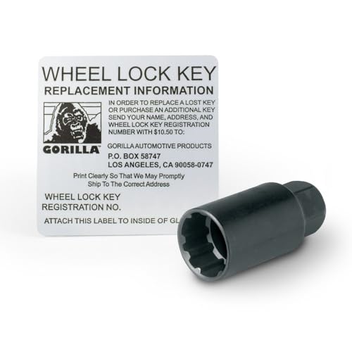 Gorilla Automotive 71681NBC Acorn Black Chrome Wheel Locks (1/2" Thread Size) - image 3