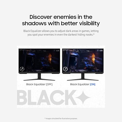 undefined Samsung 24-Inch Odyssey G3 (G30D) Series FHD Gaming Monitor, 1ms, 180Hz, AMD FreeSync, Adjustable Stand, Black Equalizer, Virtual Aim Point, Eye Saver Mode, Flicker-Free, LS24DG302ENXZA の商品画像 5