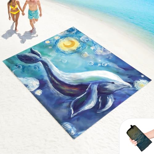 LkDiramio Manta de playa a prueba de arena, impermeable, de gran tamaño, 100 x 80 pulgadas, sin arena, con bolsillos en las esquinas y bolsa de malla para exteriores, picnic, viajes, accesorios de