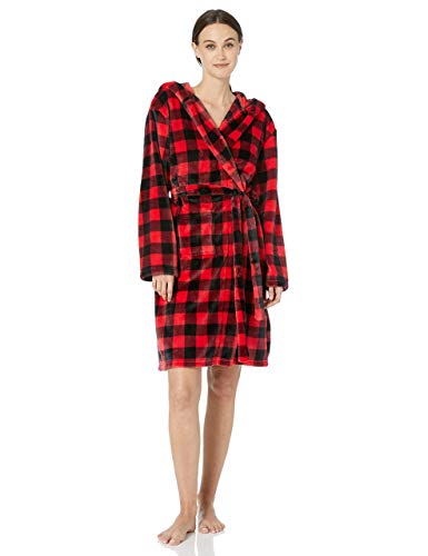 Little Blue House By Hatley Unisex Child Fuzzy Fleece Bathrobe, Buffalo Plaid, 4-5T Us #TOP30