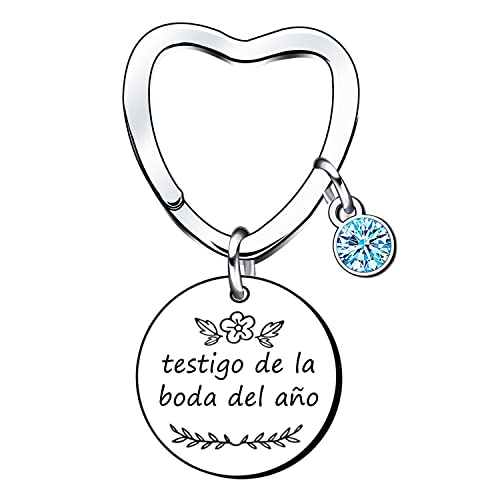 LKJHGF Llavero de Regalo Llavero testigo de boda. Llavero Frase Grabada Detalles Delicado Llavero Regalos de Boda para Testigos Hombres y Mujeres para Invitados de Boda