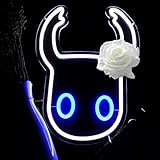 KODGGHK Knight Pattern Neon Signs Light for Wall Decor, Dimmable LED Neon Lights for Man Cave Game Figurine Player Decorative Lights for Game Lover Gifts