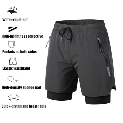 Shorts de ciclismo para hombre 3X-Large azul miniatura 5
