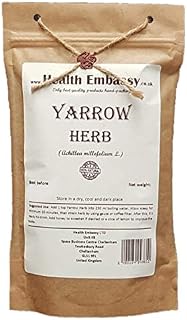 Yarrow Herb Tea (Millefolii Herba - Achillea millefolium L.) - Health Embassy - 100% Natural (50g)