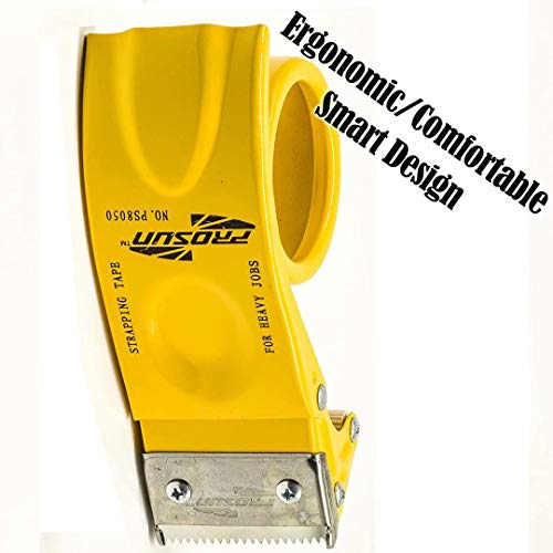 PROSUN Handheld Klebebandabroller, mit extra Klinge Verpackung Karton fadensiegelung Cutter,48 mm/50 mm (5,1 cm),Weiß