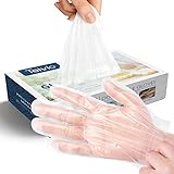 Disposable Gloves, 1000 Pcs Plastic Gloves for Kitchen Cooking Cleaning Food Handling by Teivio