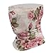 LDGSUPH Pink Rose Floral Neck Gaiter for Adult Soft Dust-proof Windproof Face Cover Fashion Neck Cozy Gator Scarf Multipurpose Sunscreen Breathable Bandana Face Mask Scarf