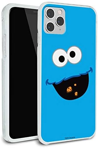 Sesame Street Cookie Monster Face Protective Slim Fit Hybrid Rubber Bumper Case Fits Apple iPhone 8, 8 Plus, X, 11, 11 Pro,11 Pro Max
