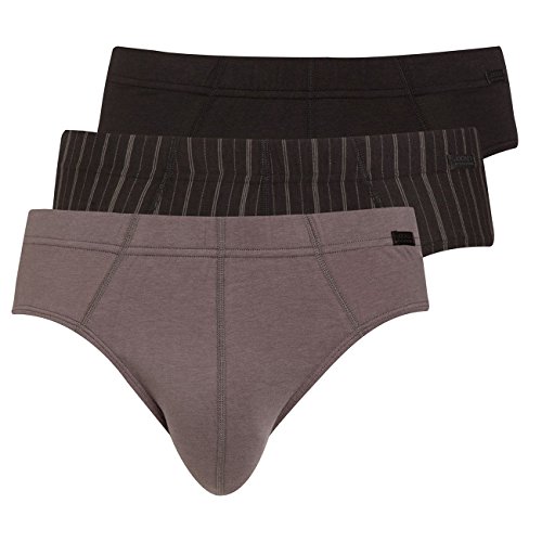 Preisvergleich Produktbild Jockey Herren Brief Cotton+ 3er Pack, Größe:XL;Farbe:Black / Stripe / Grey (974)