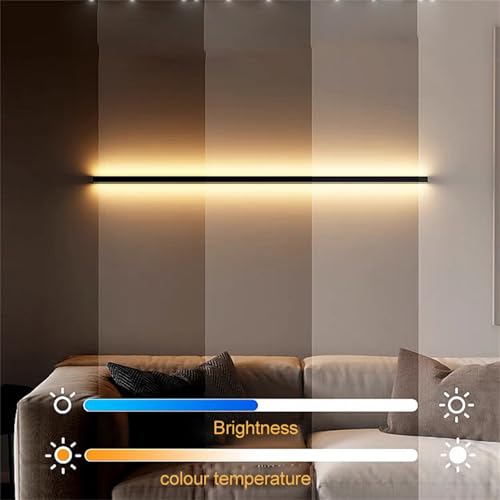 Aplique de pared LED minimalista interior regulable de 100cm 6