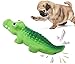 Látex Lindo cocodrilo Perro chillón Juguete para Masticar Mascotas Cachorro Gato Chirrido Masticar Jugar Juguetes