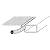 Prime-Line PL 7813 Screen Frame Kit, 5/16 in. x 3/4 in. x 48 in., Aluminum, Painted White, Pack of 1 Kit