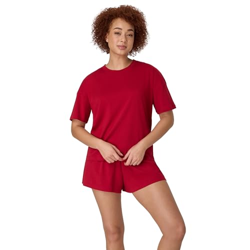 Image of Hanes Women's Pajamas Set, Comfywear Pajamas for Women Set, Originals SupertSoft Loungewear, T-Shirt & Sleep Shorts