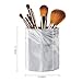 WAVEYU Pen Holder, Pencil Holder, Marble Desk Organizer Cute, Durable Ceramic Pencil Cup, Decorative Makeup Brush Holder Cup, Stationery Holder for Office, School, Home, Gray Marble