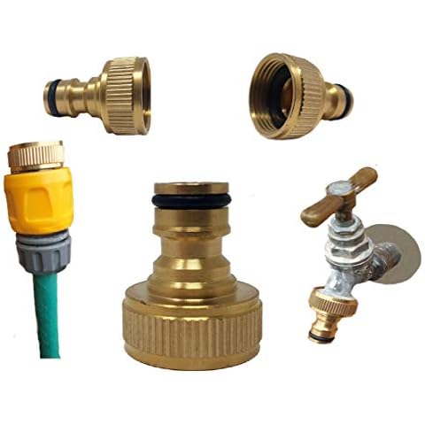 Brass Garden Hose Screw on 3/4" Tap Connector Cover