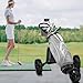 JANUS Golf Cart, Golf Bag cart, Foldable Golf Push cart,Golf Pull cart,3 Wheel Golf Push carts，with Gooseneck or Phone Holder