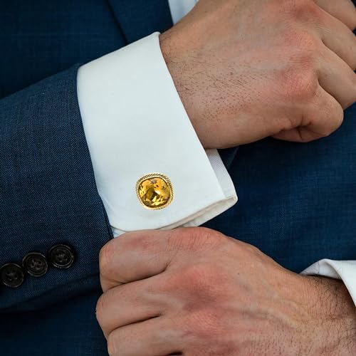 Gemelos de Zircón Amarillo para Hombre en Estuche miniatura 2