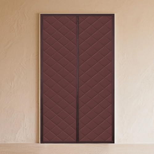 Rideau isolant porte thermique pour animaux de compagnie fermeture magnétique 80x202cm