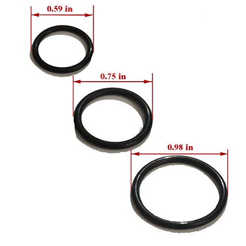 image for JueDi Fishing Rod Hook Keeper with 3 Size Elastic Rubber Rings Fishing