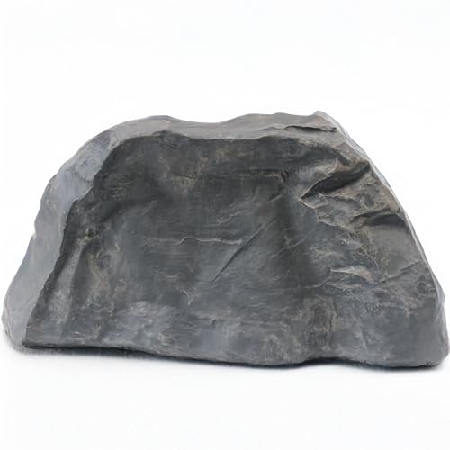 Gardenised Fake Garden Rock Cover Decorative Natural Faux Stone for Outdoor Landscaping Ideal for Hiding Irrigation Valve Water Pump Pipe Electrical Boxes & Cable in Yard or Lawn, Squarish Odd Rock