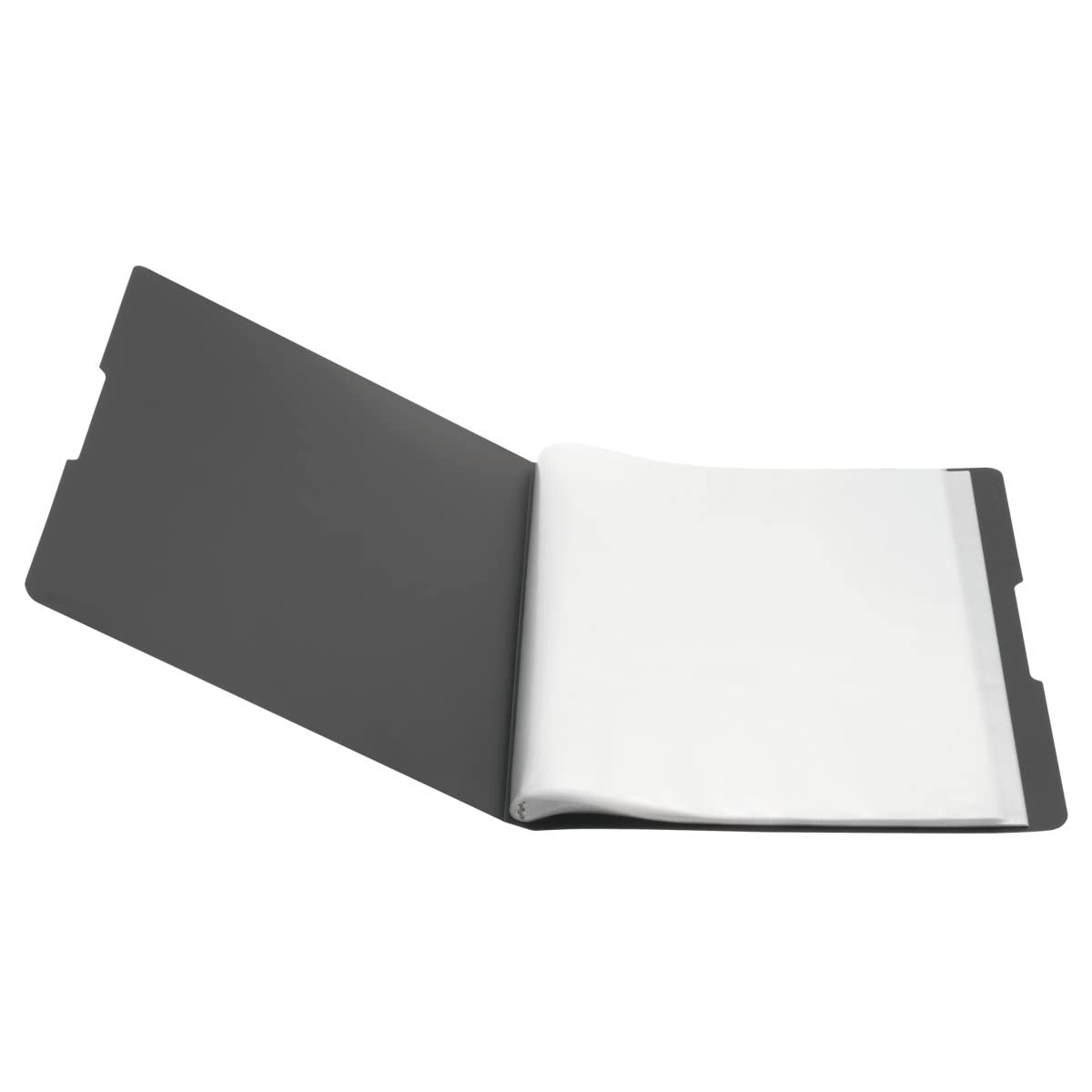 Herlitz Easy Orga Teczka na dokumenty A4 Prezentacyjna | Przezroczyste obwoluty 20 sztuk | Praktyczna etykieta | Elastyczna okładka z PP | Czarna