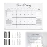 Planner Mensile, Weekly Planner, Lavagna Cancellabile, Lavagnetta Cancellabile Agenda Settimanale con Acrilico Resistente Cinque Aree per Pianificare Tutto Scrittura e Cancellazione Facili 29, 7x21 cm