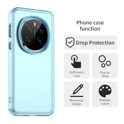 Image of for Honor Magic7 Pro 5G Case PC+TPU+PET Matte Anti-Drop Phone Back Cover - Blue