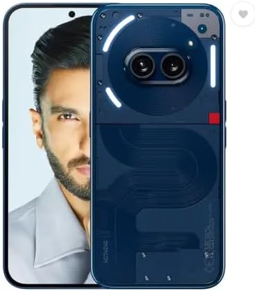 Nothing Phone (2a) (Blue, 8GB RAM, 256GB Storage) | 6.7" AMOLED Display | 50MP (OIS) + 50 MP | 32 MP Front | Mediatek Dimensity 7200 Pro Processor | Glyph Interface | 45 W Charging 100% in 59 mins