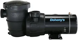 Doheny's 1.5 HP Above Ground Swimming Pool Pump | 115V, 83 GPM (1.2 THP) | Stainless Steel Shaft, Reinforced Thermoplastic, Low-Noise, High-Efficiency | 1.5" Internal & 2.5" External Threading