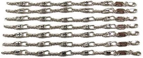ACTS Bracelet Fishers of Men Sterling Silver Budded Cross Bracelet