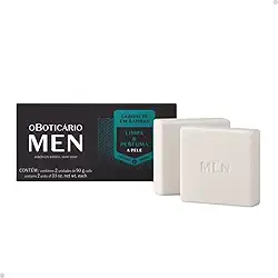 O Boticário Men Sabonete em Barra, 2 Unidades de 90g, Fragrância Refrescante, Vegano