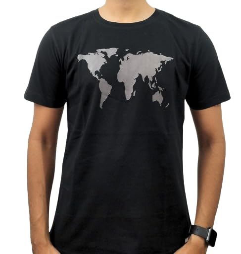 GenericWorld MAP 100% Cotton Graphic Printed T Shirts for Men Round Neck Half Sleeve Regular Fit T-Shirt
