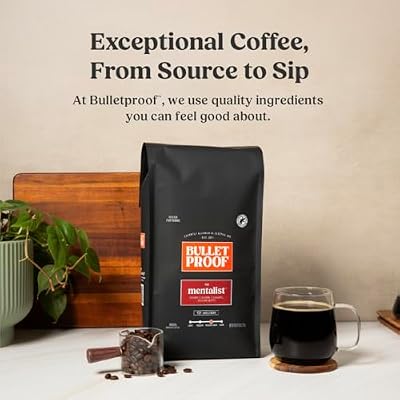 Bulletproof The Mentalist Medium-Dark Roast Whole Bean Coffee, 5 Pounds (bulk), 100% Arabica Beans, Clean Coffee Tested for Toxins