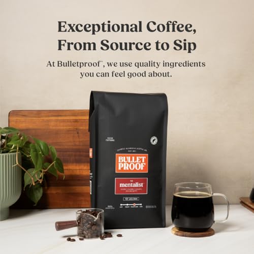 Image of Bulletproof The Mentalist Medium-Dark Roast Whole Bean Coffee, 5 Pounds (bulk), 100% Arabica Beans, Clean Coffee Tested for Toxins